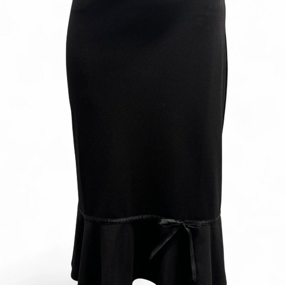 black midi skirt